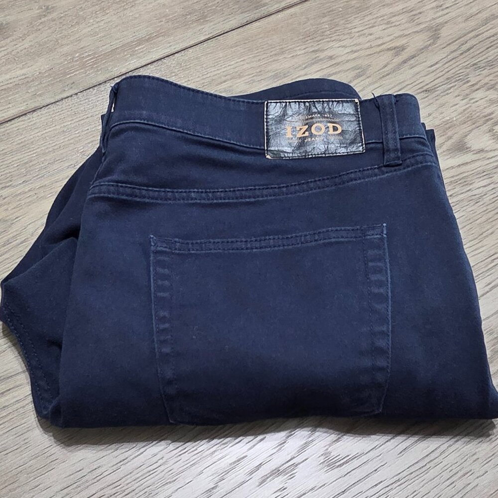 IZOD Men's Chino Dark Blue